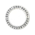 White NH35 Date Disc - Black Numeric
