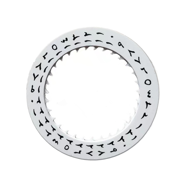 White NH35 Date Disc - Black Arabic