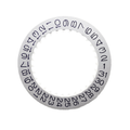 Silver NH35 Date Disc - Black