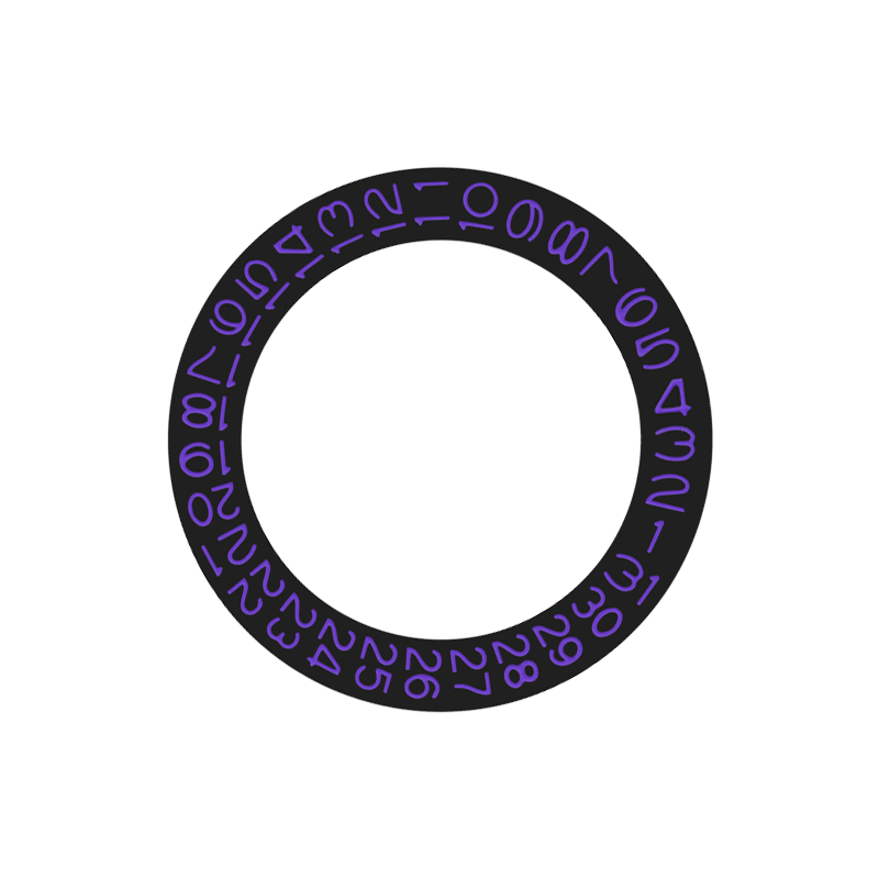NH35 Datumsscheiben-Patch - Violett 