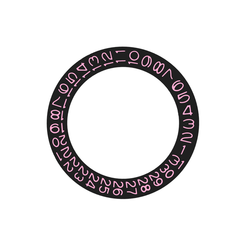 NH35 Datumsscheiben-Patch – Rosa 