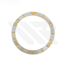 Load image into Gallery viewer, YM Aluminium Sloped  Bezel Insert for SKX/SRPD - Silver/Gold
