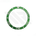 YM Aluminium Sloped  Bezel Insert for SKX/SRPD - Green/Silver