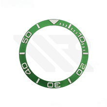 Load image into Gallery viewer, YM Aluminium Sloped  Bezel Insert for SKX/SRPD - Green/Silver
