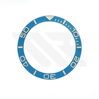 YM Aluminium Sloped  Bezel Insert for SKX/SRPD - Blue/Silver