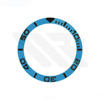 YM Aluminium Sloped  Bezel Insert for SKX/SRPD - Blue/Black