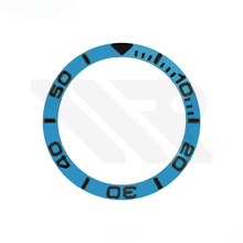 Load image into Gallery viewer, YM Aluminium Sloped  Bezel Insert for SKX/SRPD - Blue/Black
