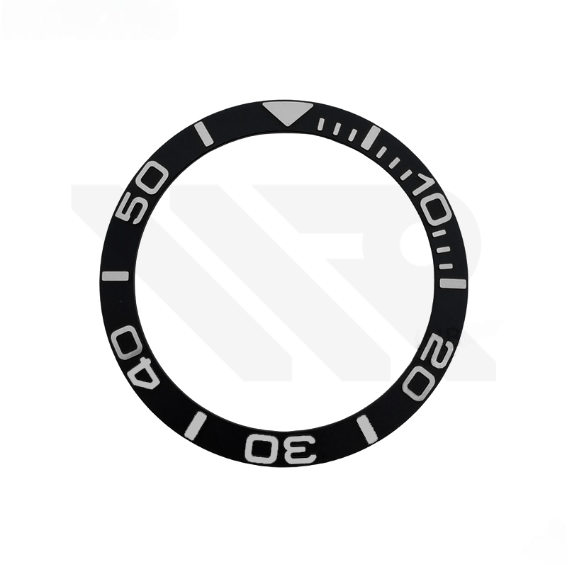 YM Aluminium Sloped  Bezel Insert for SKX/SRPD - Black/Silver