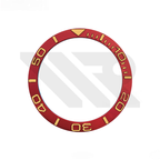 YM Aluminium Sloped  Bezel Insert for SKX/SRPD - Red/Gold