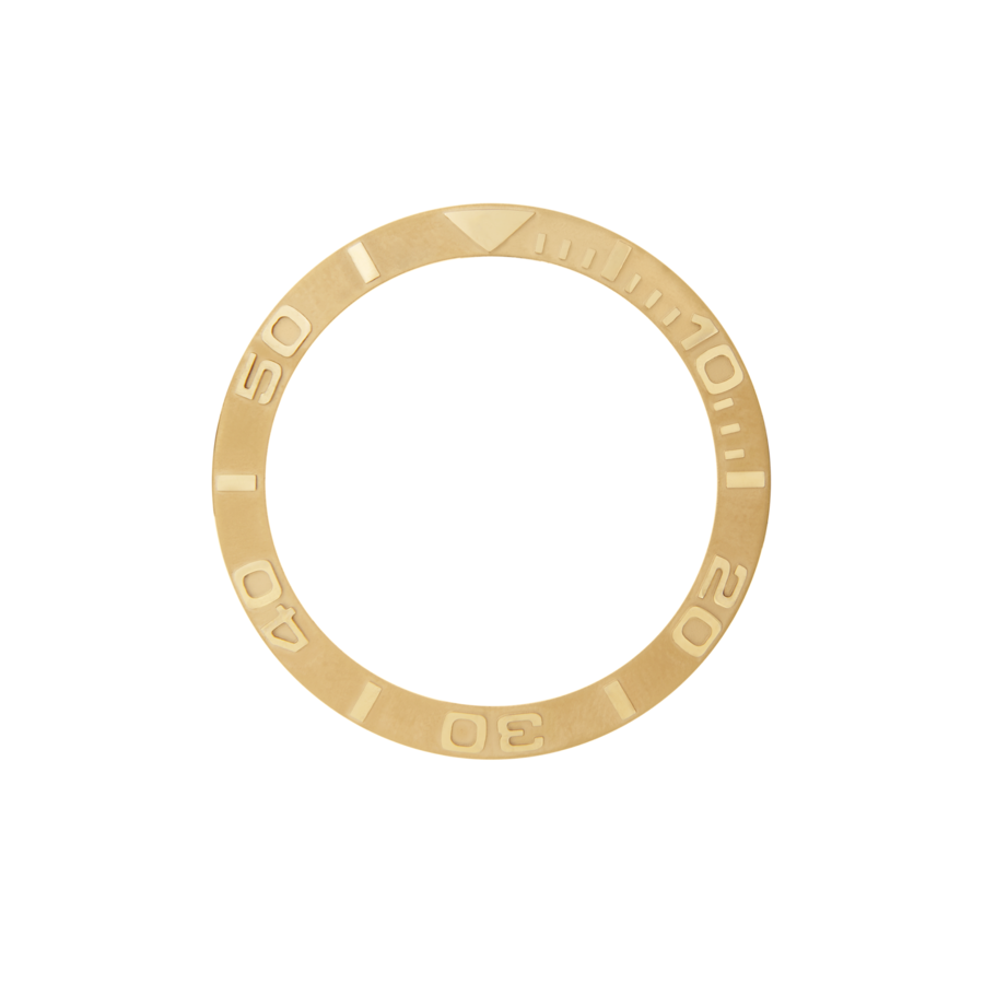 YM Ceramic Sloped Bezel Insert For SKX/SRPD - Gold