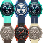 Rubber B Style Strap Compatible with Omega x Swatch MoonSwatch
