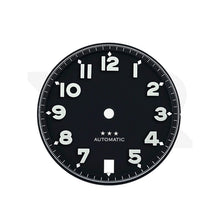 Charger l&#39;image dans la galerie, Matte Pilot Dial for Seiko Mod: Matte Black
