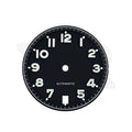 Matte Pilot Dial with Numeral Indices for Seiko Mod: Matte Black