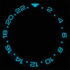 Luminous GMT-24 Ceramic Sloped Bezel Insert for SKX/SRPD - Black