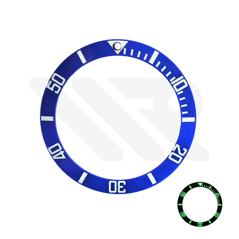 Vollständig leuchtende, abgeschrägte Keramiklünette für MDV-106-1A: Blau