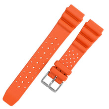 Load image into Gallery viewer, Rubber Diver Strap for Seiko Monster Series - Orange
