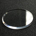 31mm Flat Mineral Wide Chamfer Crystal (No AR Coating)