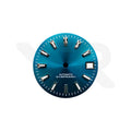 Teal Blue Sunburst Dial for Seiko Mod: GS Style Indices with Black Luminous