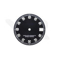 Matte Black Dial with Zirconia Indices for Seiko Mod: DJ OP Style