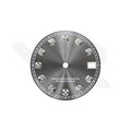 Gray Sunburst Dial with Zirconia Indices for Seiko Mod: DJ OP Style