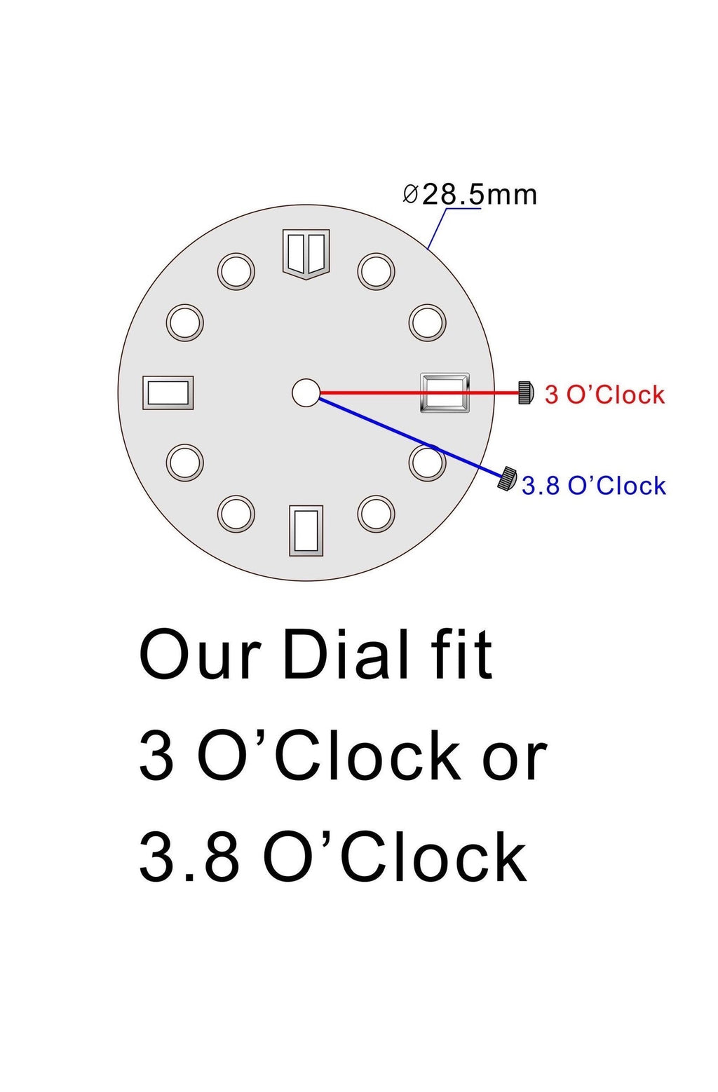 Solid Black Dial for Seiko Mod