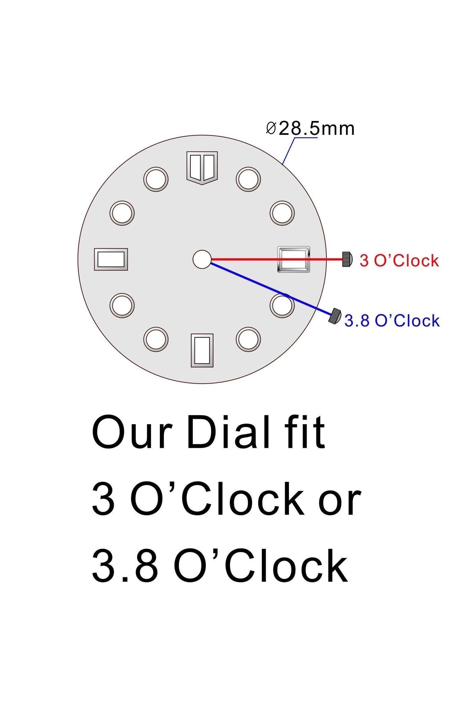 Solid Black Dial for Seiko Mod
