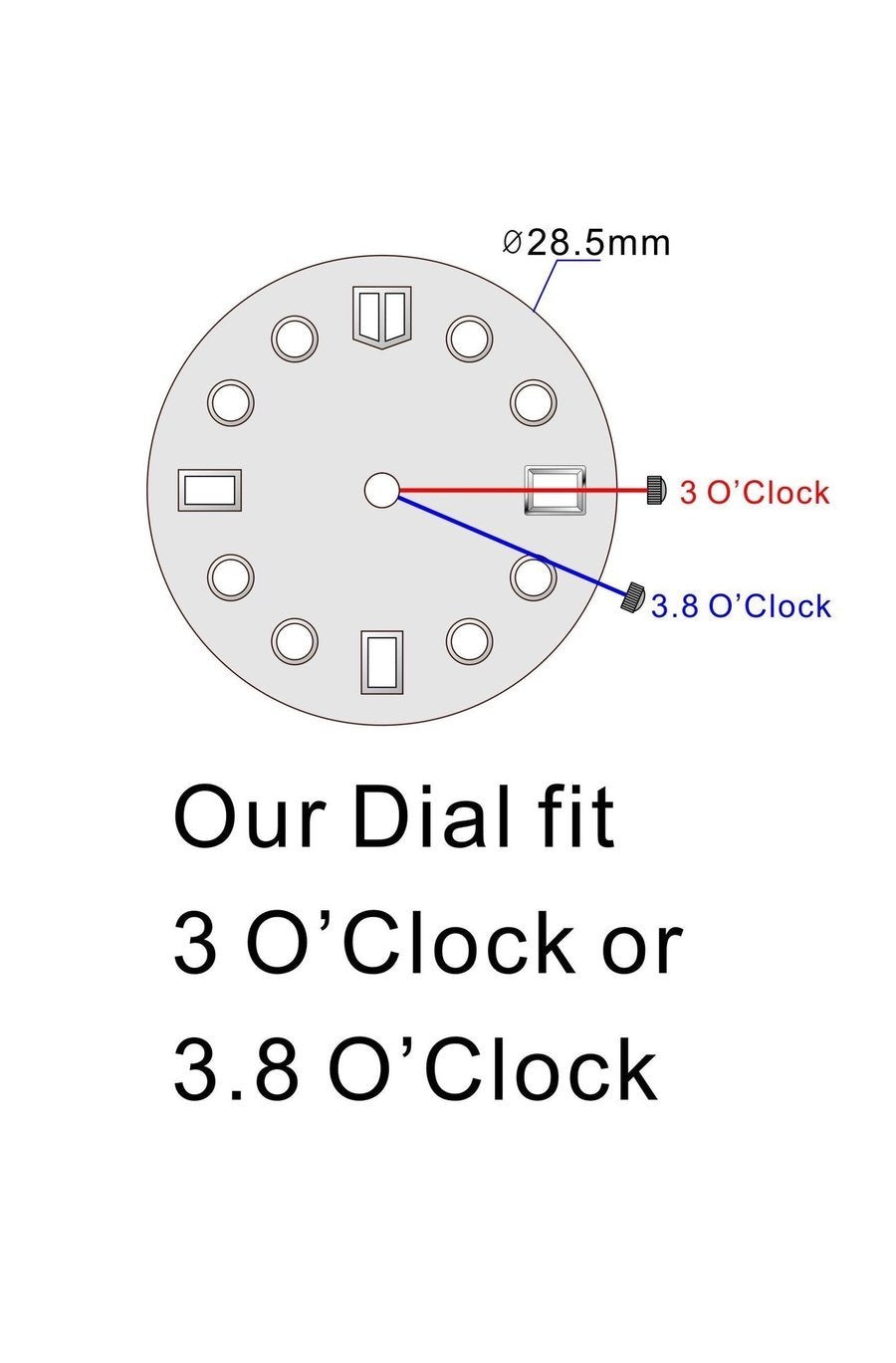 Luminor Style Dial for Seiko Mod: Retro Black