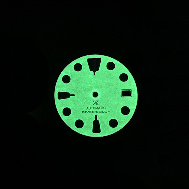 Vollständig leuchtendes Taucherzifferblatt für Seiko Mod