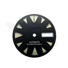 Load image into Gallery viewer, Monster Matte Black Diver Dial for Seiko Mod
