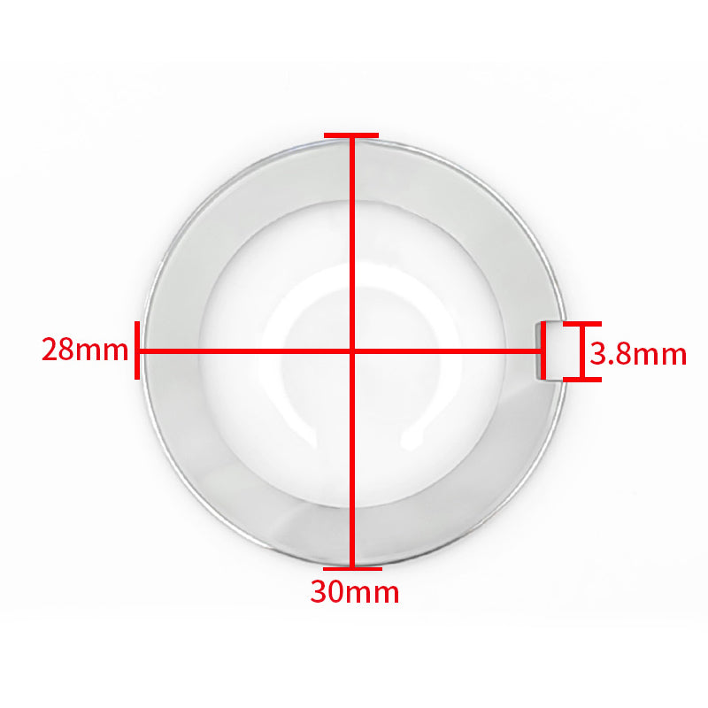 Special Cut Double Domed Mineral Crystal for Rado Coupole Series