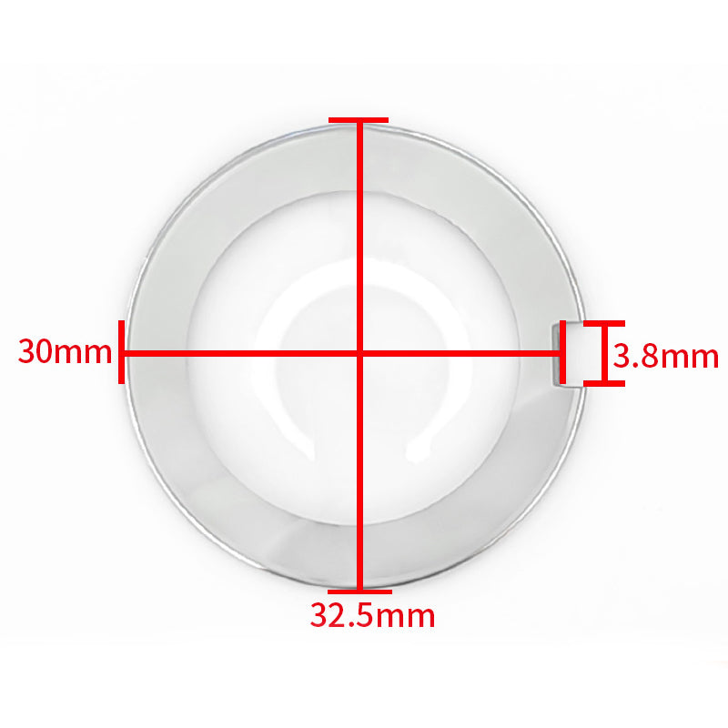 Special Cut Double Domed Mineral Crystal for Rado Coupole Series