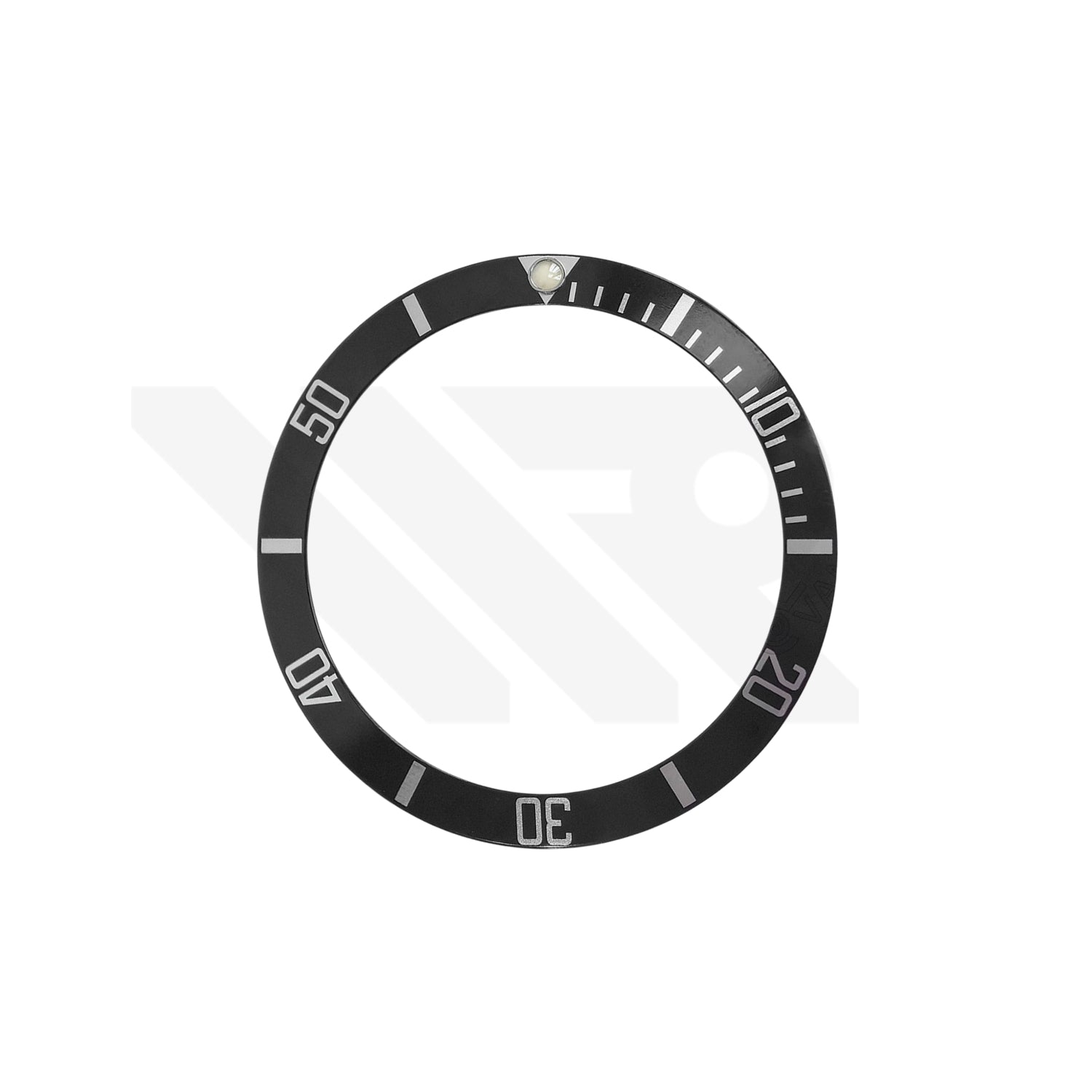 Replacement Aluminum Bezel Insert Compatible with Rolex Submariner 14060M : Standard with Patina Pip