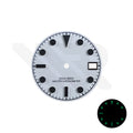 Blackbay Style Diver Dial for Seiko Mod: Cold White with Black Luminous