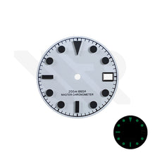 Afbeelding in Gallery-weergave laden, Blackbay Style Diver Dial for Seiko Mod: Cold White with Black Luminous
