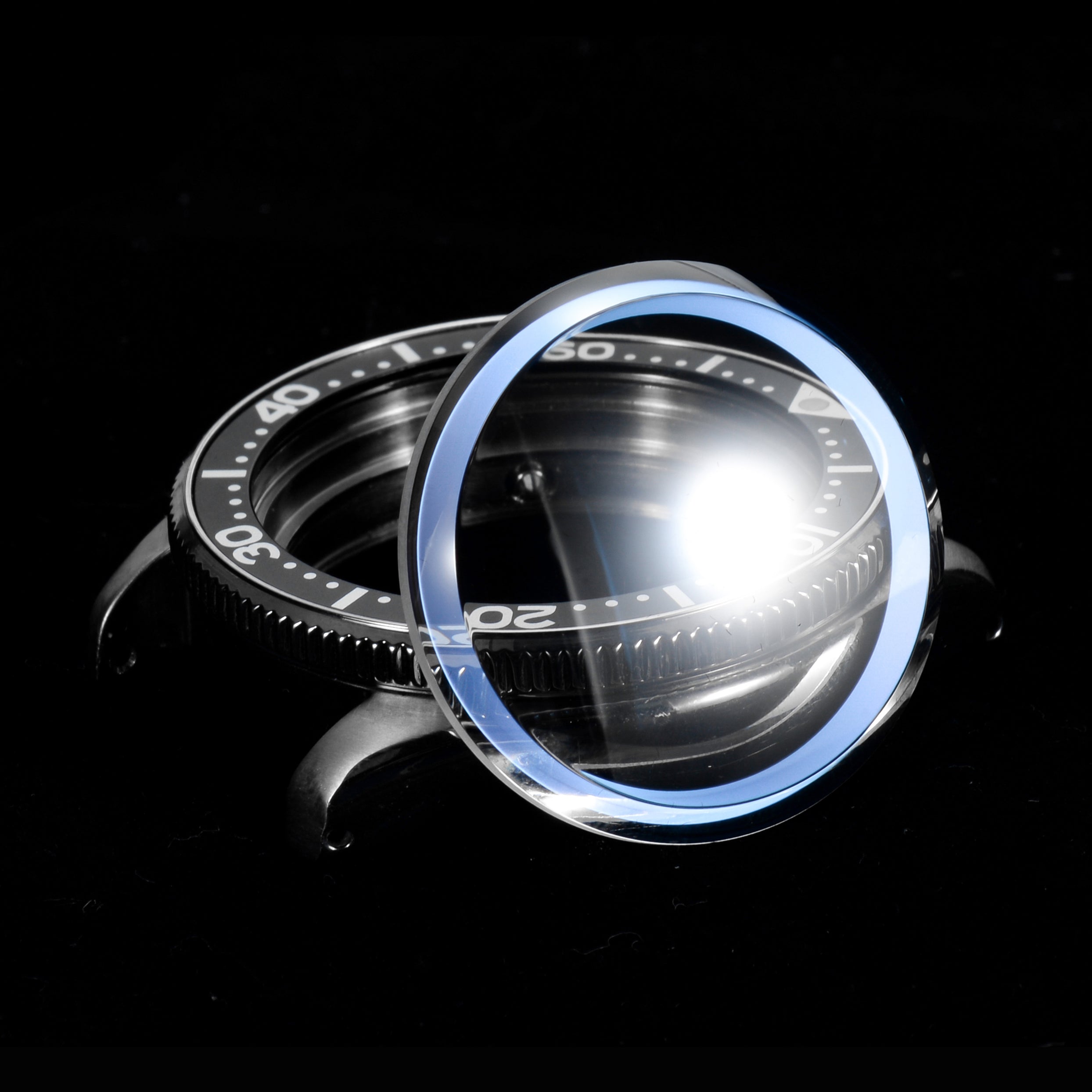 SKX / SRPD Double Domed Sapphire Crystal (Blue AR Coating)