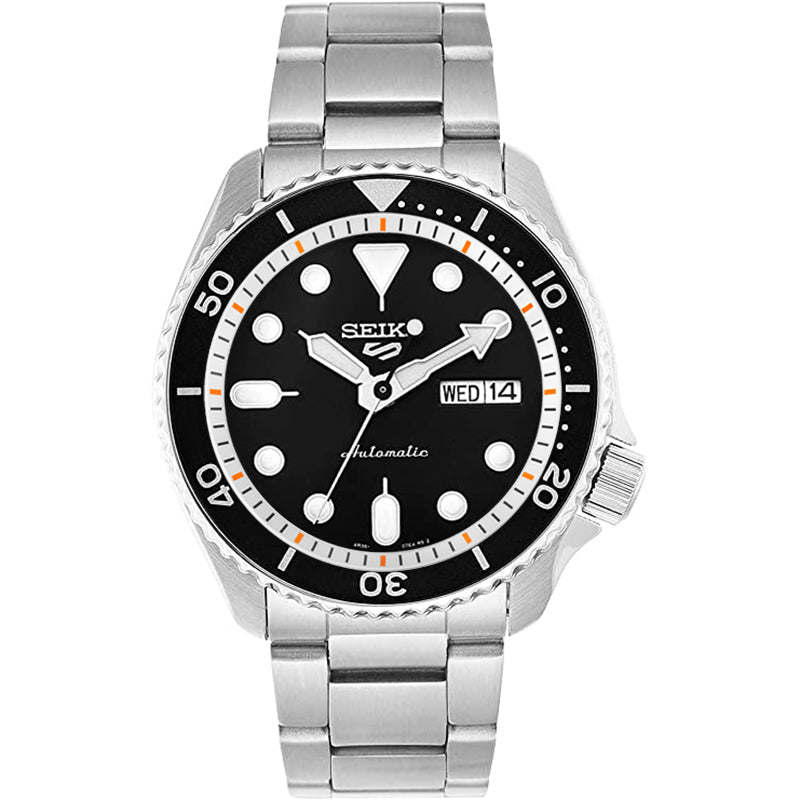 Seiko Mod SKX / SRPD Chapter Ring: Metallic White With Orange Markers
