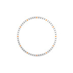 Seiko Mod SKX / SRPD Chapter Ring: Metallic White With Orange Markers