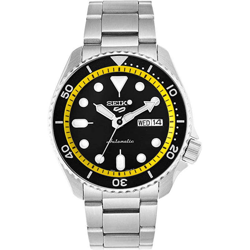 Seiko Mod SKX / SRPD Chapter Ring: Yellow With Black Markers