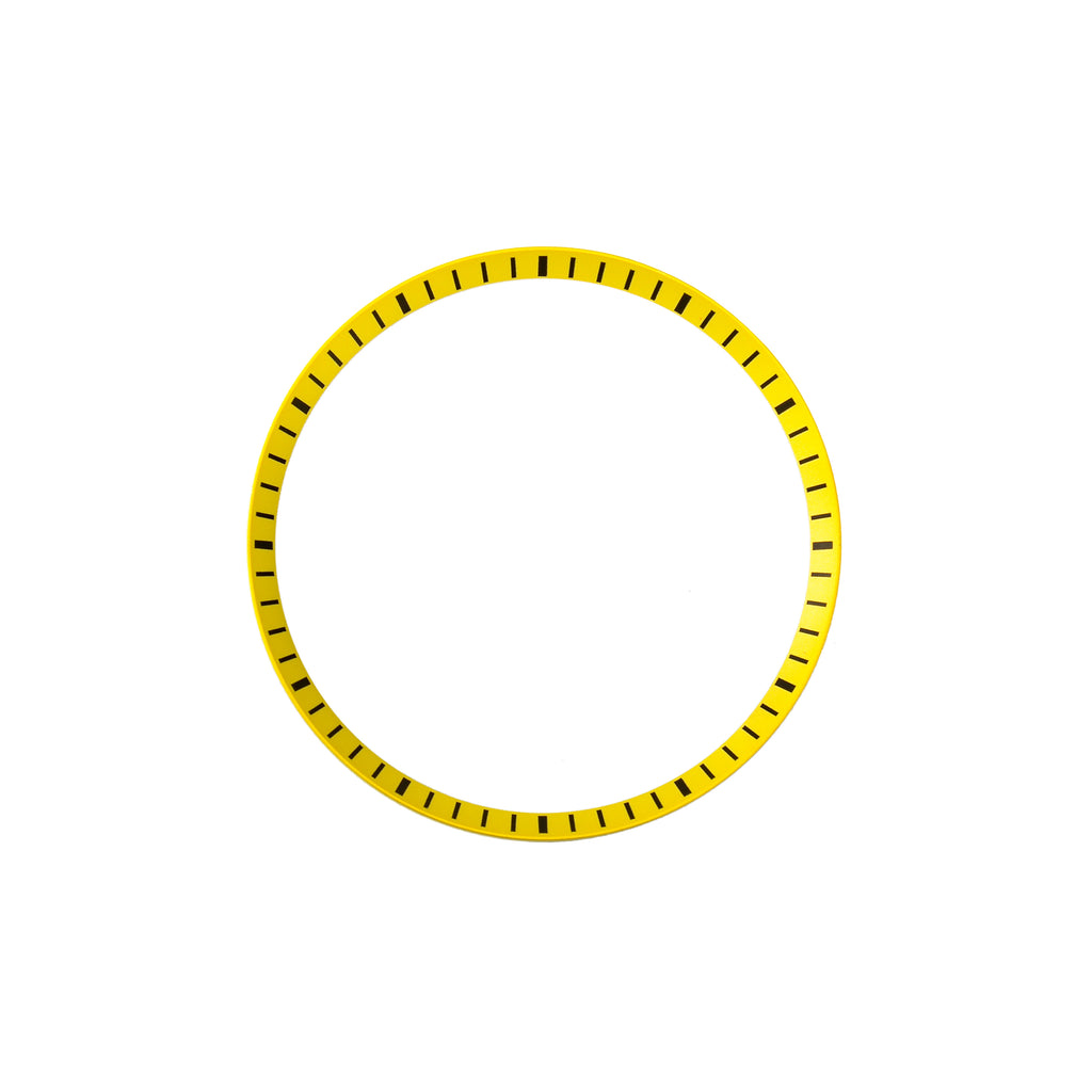 Seiko Mod SKX / SRPD Chapter Ring: Yellow With Black Markers
