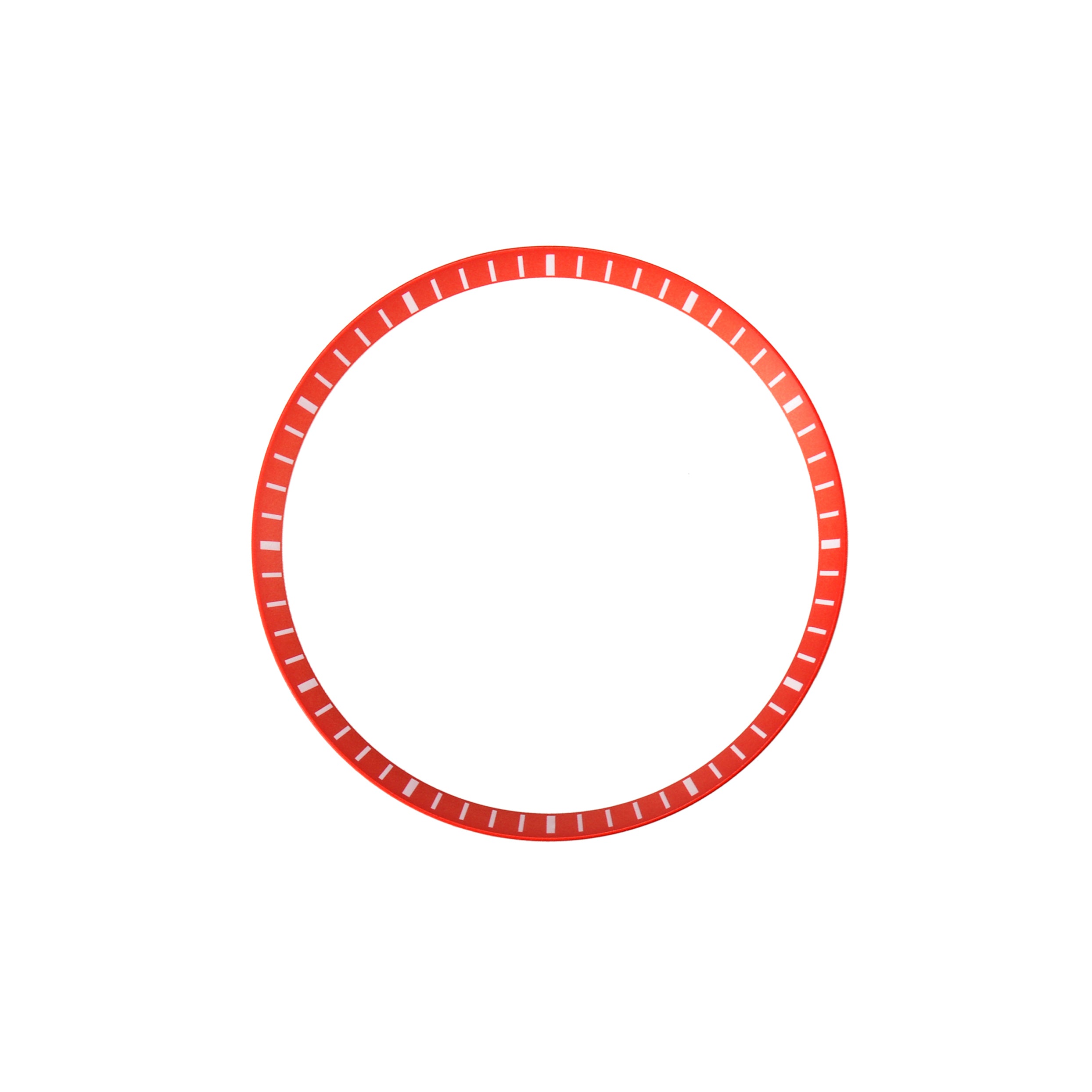 Seiko Mod SKX / SRPD Chapter Ring: Red With White Markers
