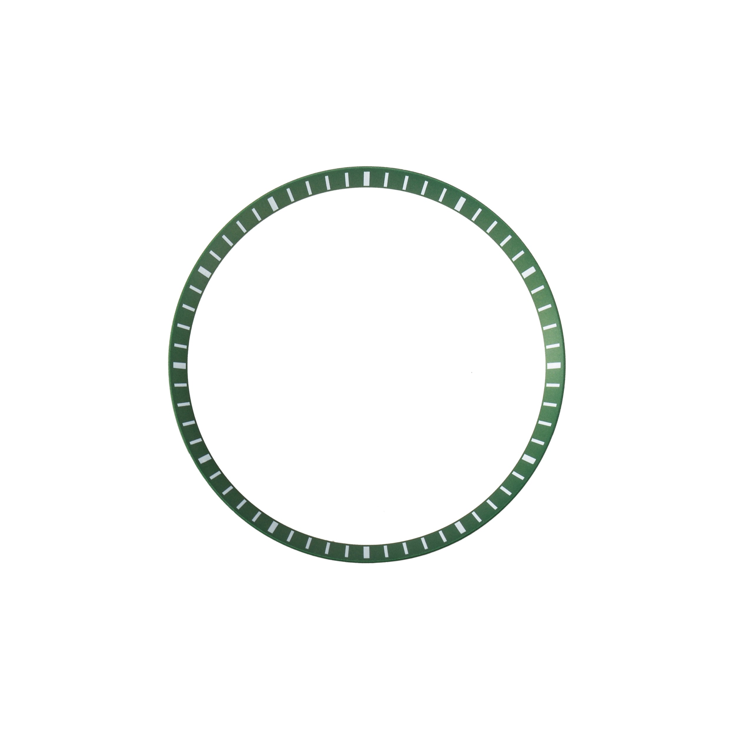 Seiko Mod SKX / SRPD Chapter Ring: Dark Green With White Markers