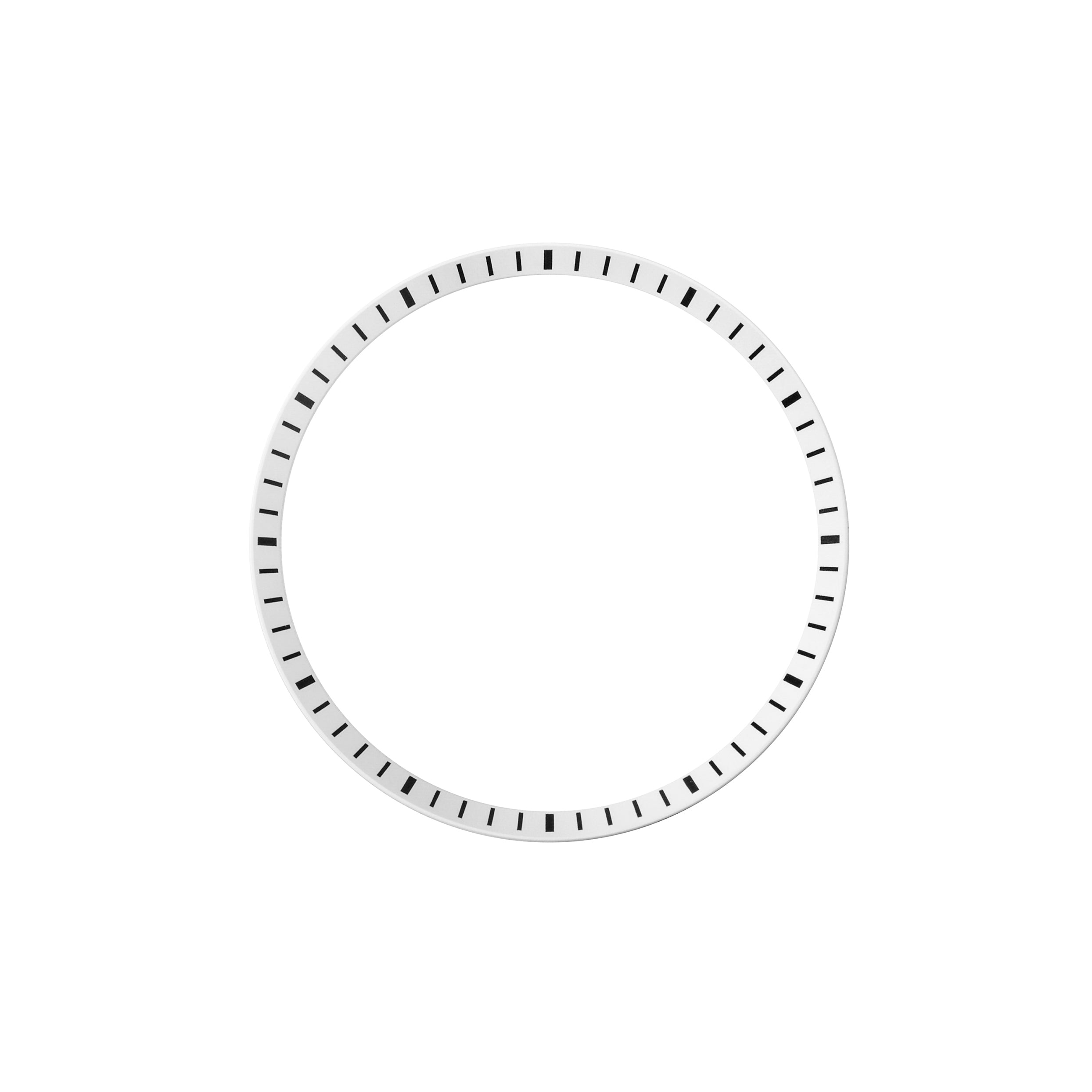 Seiko Mod SKX / SRPD Chapter Ring: White With Black Markers – WR