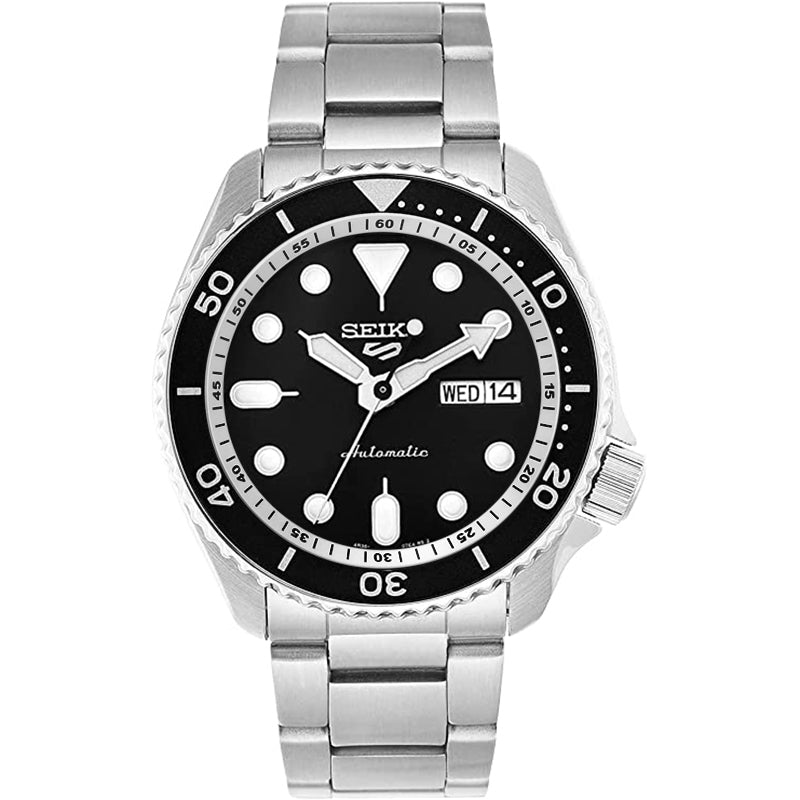 Seiko Mod SKX / SRPD Chapter Ring: Metallic White With Black Numeric Markers