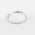 Seiko Mod SKX / SRPD Chapter Ring: Metallic White With Black Numeric Markers