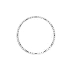 Seiko Mod SKX / SRPD Chapter Ring: Metallic White With Black Numeric Markers