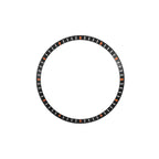 Seiko Mod SKX / SRPD Chapter Ring: Black With Orange Markers