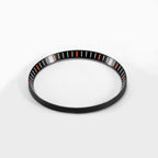 Seiko Mod SKX / SRPD Chapter Ring: Black With Orange Markers