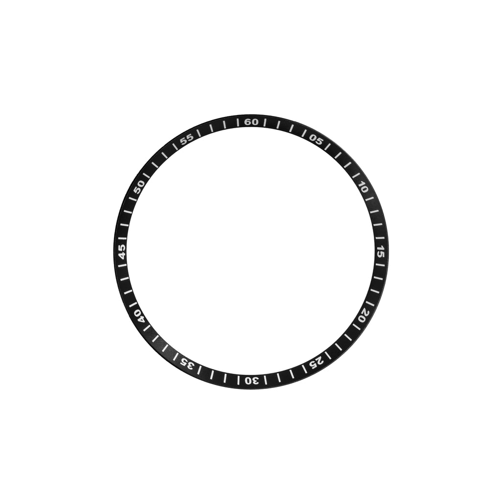 Seiko Mod SKX / SRPD Chapter Ring: Black with White Numeric Markers