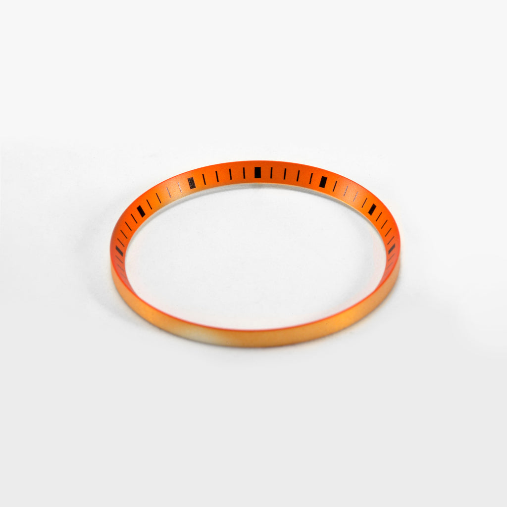 Seiko Mod SKX / SRPD Chapter Ring: Orange with Black Markers