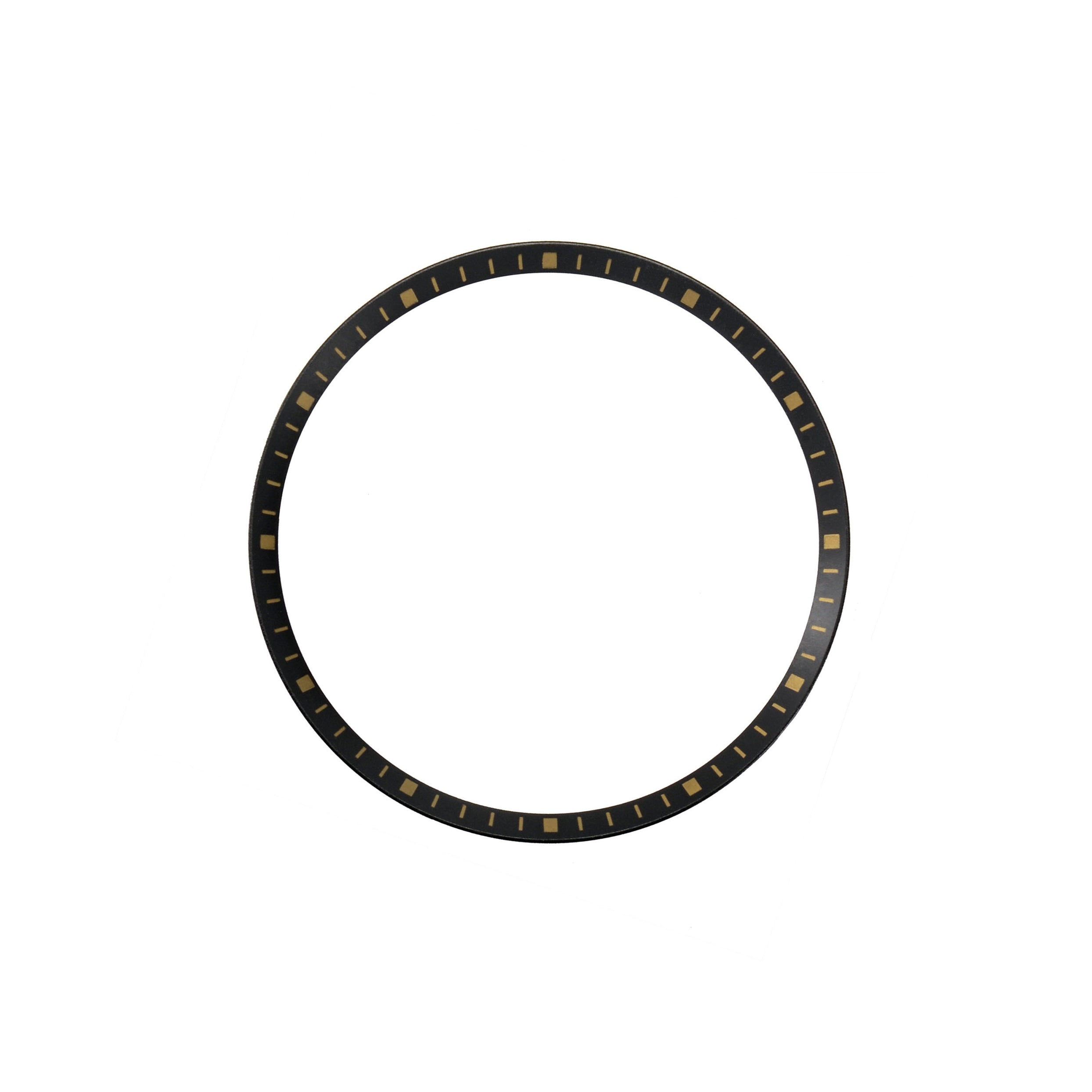 Seiko Mod SKX / SRPD Chapter Ring: Black with Gold Markers